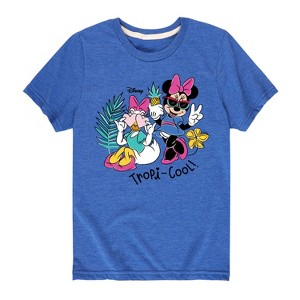 Boys' - Disney - Minnie and Daisy Tropicool Design Short Sleeve Graphic T-Shirt - 1 of 4