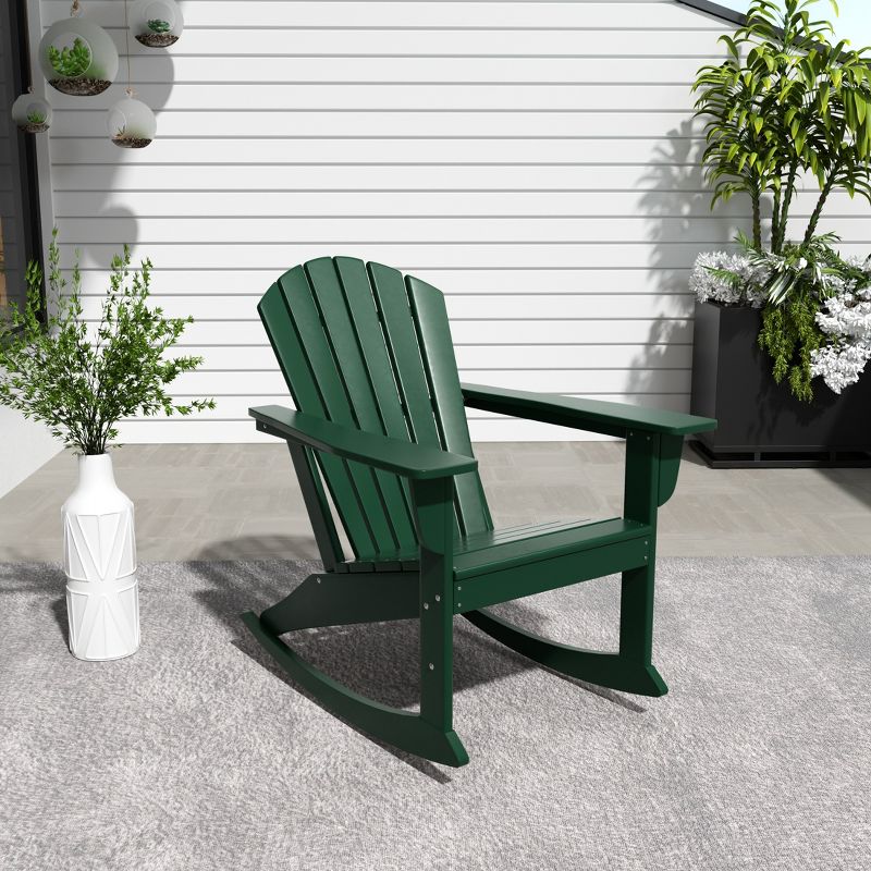 WestinTrends Outdoor Patio Poly Adirondack Rocking Chair Rocker, 2 of 4
