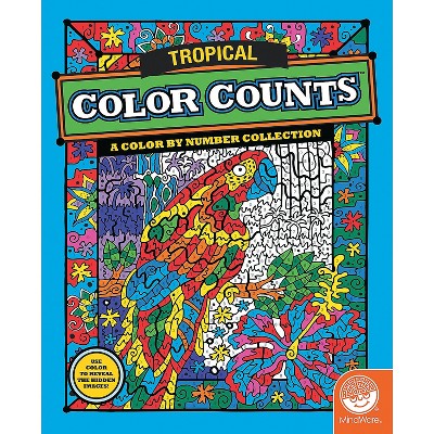 MindWare Color Counts: Tropical - Coloring Books