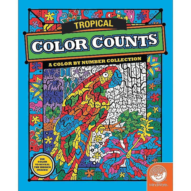 MindWare Color Counts: Tropical - Coloring Books, 1 of 3