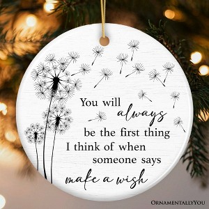 Forever First in My Wishes Ornament, Gift for Emotional Reminder of Special Memories| OrnamentallyYou - 1 of 4
