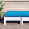 vidaXL Light Blue Pallet Cushion - Outdoor/Indoor Use - Durable, Wrinkle-Resistant Oxford Fabric - Soft Foam Fiber Filling - 23.6" x 23.6" Size - 2 of 4