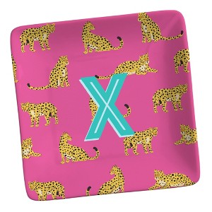 Personalization Mall Animal Print Initial Personalized Ring Dish Cheetah - 1 of 2