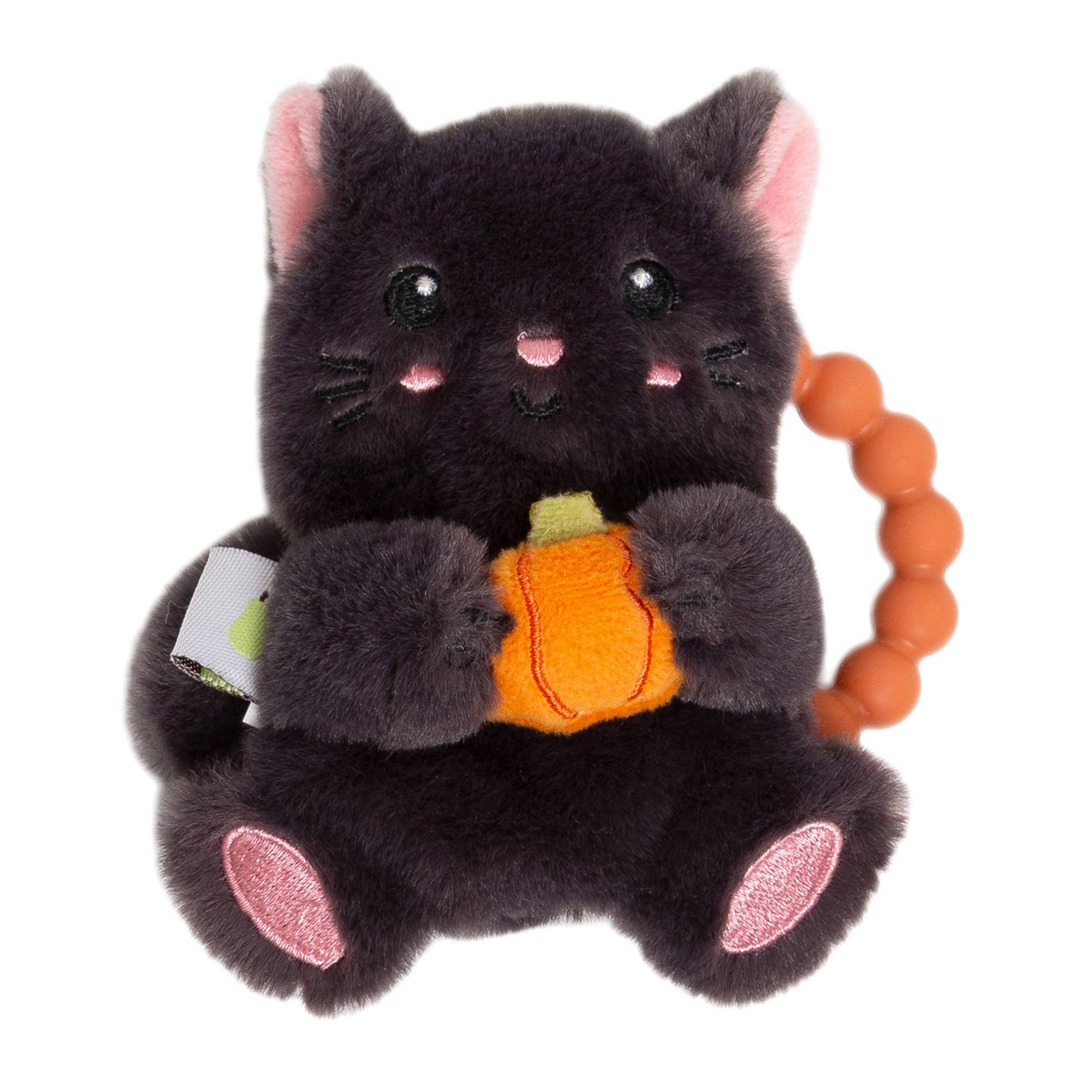Pearhead Halloween Crinkle Baby Teether - Cat