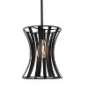 Elegant Lighting Lily 1 light pendant in black - 3 of 4