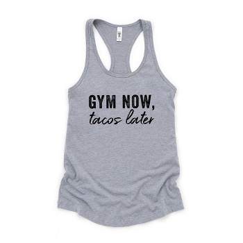 Simply Sage Market Women's Gym Now Tacos Later Graphic Racerback Tank