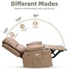 Oversized Electric Recliner Chair-Massage & Heat, 360¡ã Swivel, Remote Control & Cup Holder - Perfect for Living Room, Bedroom, and Nursery - 3 of 4