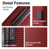 3-Piece ABS Hardshell Luggage Set with Spinner Wheels & TSA Lock – Lightweight Suitcases in Wine Red - 4 of 4