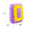 Buckle-Down Dog Toy Squeaker Plush - Friends Monica's Peephole Frame Purple Yellows - 4 of 4