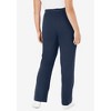 Woman Within Plus Size Petite Sport Knit Straight Leg Pant - 3 of 4