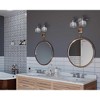 Progress Lighting Archie 2-Light Wall Sconce, Antique Nickel, Prismatic Glass Shade - 2 of 4
