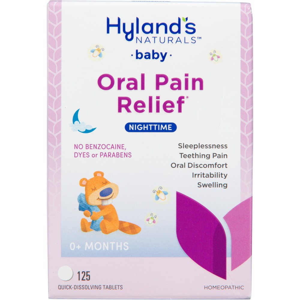 Photos - Bottle Teat / Pacifier Hyland's Naturals Baby Nighttime Oral Pain Relief - 125ct