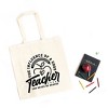 City Creek Prints The Influence Of A Good Teacher Apple Canvas Tote Bag - 15x16 - Natural - 2 of 2