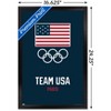 Trends International Team USA - Logo Blue Framed Wall Poster Prints - 3 of 4