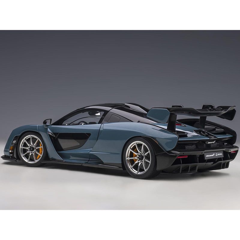 McLaren Senna Vision Victory Gray and Black with Carbon Accents 1/18 Model Car by Autoart, 5 of 7