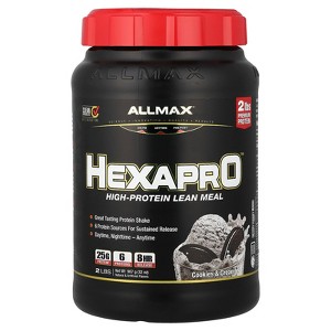 ALLMAX Hexapro™, High-Protein Lean Meal, Cookies & Cream, 2 lbs (907 g) - 1 of 4