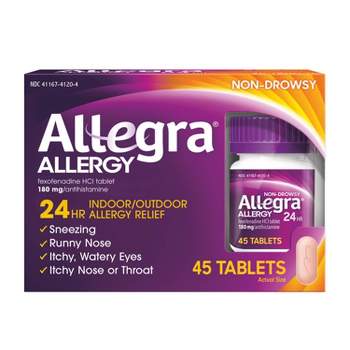 Allegra 24 Hour Allergy Relief Tablets - Fexofenadine Hydrochloride - 45ct