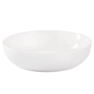 16-Piece White Porcelain Square Dinnerware Set