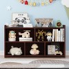 Book Shelf, Cubes Storage Organizer, Freestanding Bookshelf Cube Shelf for Bedroom, Living Room, 3-Tier Open Bookshelf Wooden Bookcase - 4 of 4