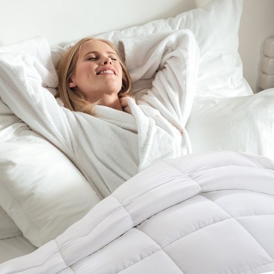 Twin White Down Alternative Microfiber Comforter