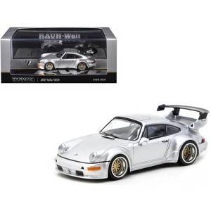 RWB 964 Silver Metallic "Hobby64" Series 1/64 Diecast Model Car by Tarmac Works - 1 of 4