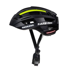 Demon Electric Safe-Tec Asgard MIPS Smart Bicycle Helmet - Black/Green M - 1 of 1
