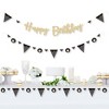 Big Dot of Happiness Adult Happy Birthday - Gold - Birthday Party Letter Banner Decor - 36 Cutouts & No-Mess Real Gold Glitter Happy Birthday Letters - 2 of 4