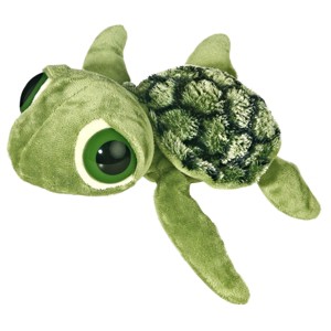 Aurora Medium Slide Sea Turtle Dreamy Eyes Enchanting Stuffed Animal Green 10" - 1 of 4