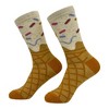 Crazy Dog T-Shirts Women's Ice Cream Cone Socks Funny Cute Sweet Dessert Lovers Footwear - 2 of 4