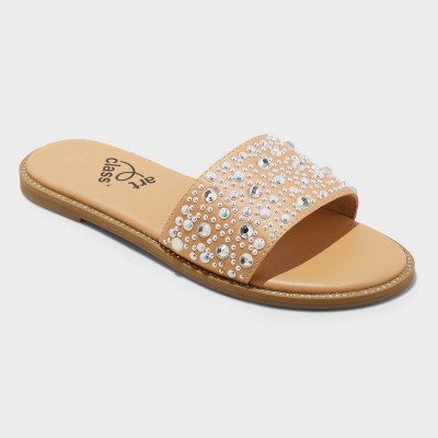Kids' Heather Embellished Slide Sandals - art class™