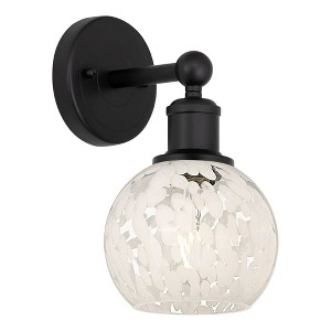 White Mouchette - 1 Light Wall Sconce In Modern Style-10.25 Inches Tall and 6 Inches Wide - 1 of 1