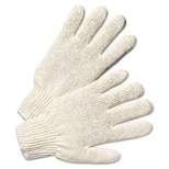ANCHOR String Knit Gloves Large Natural White 12 Pairs 6700