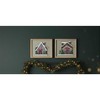 Christmas Wall Frames 10.75H Wood MDF Ski Lodge Decor Set of 4 by Melrose - 2 of 3
