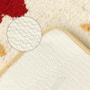 Unique Bargains Soft Non-Slip Thick Shaggy Water Absorbent Botanical Pattern Bath Floor Mat - 4 of 4