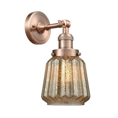 Chatham - 1 Light Wall Sconce In Art Deco Style-12 Inches Tall and 7 Inches Wide