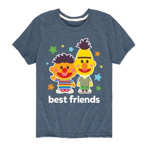 Boys' - Sesame Street - Best Friends Bert Ernie Short Sleeve Graphic T-Shirt - 1 of 4