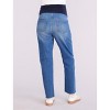 Women's Secret Fit Over the Bump Straight Leg Maternity Denim Jeans | Motherhood Maternity - 2 of 4