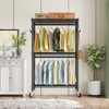 VIPEK R2 Plus 3 Tiers Portable Closets Heavy Duty Rolling Garment Rack Adjustable Clothes Rack - 2 of 4