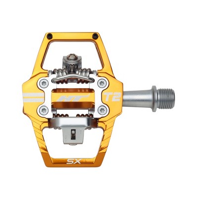 Pédales HT Pedals T2 – Plateforme Sans Clip, CrMo – Gris – VTT – Neuves