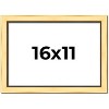 PosterPalooza | Simple Gold Picture Frame - UV Acrylic, Backing Board, Hanging Hardware Included - 2 of 4