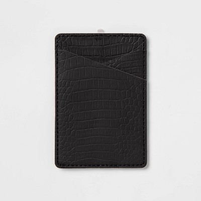 heyday™ Cell Phone Wallet Pocket - Black Croc