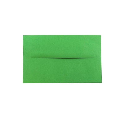 JAM Paper A10 Colored Invitation Envelopes 6 x 9.5 Green Recycled 35633
