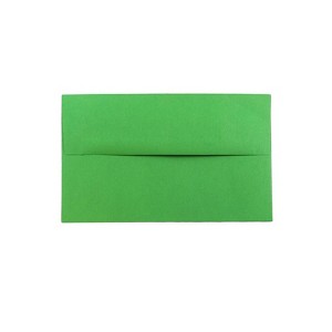 JAM Paper A10 Colored Invitation Envelopes 6 x 9.5 Green Recycled 35633 - 1 of 2