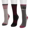 MUK LUKS Women's Hiking Heat Retainer Crew Sock 3 Pack - 2 of 3