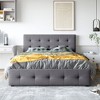 CAVINAS Queen Size Linen Fabric Storage Bed Modern Wooden Bed Frame with 4 Drawers and Headboard for Bedroom - 2 of 4