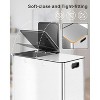 60L/16 Gal Kitchen Trash Can with Separate Lids,2×8 Gal Pedal Trash Bin with Removable Basket,Stainless Steel Garbage Can for Kitchen Office - 4 of 4