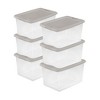 Sterilite Latching Hinged See-Through Plastic Stacking Storage Container Tote - 2 of 4