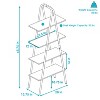 Sunnydaze 4-Shelf Industrial-Style Ladder Bookshelf - MDP with Powder-Coated Steel Frame - Brown - 3 of 4