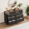 6 Drawer Dresser for Bedroom, 47.2"W Wooden Chest of Drawers with Metal Handles, Fluted Clothes Storage Organizer, Dresser TV Stand for Hallway - 2 of 4