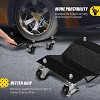 2 items 4 Tire Wheel Dolly Car, Premium Manganese Steel, 3000 Lbs Capacity, Heavy Duty, Antiskid & Recessed Design, 360° Rotatable Wheels - 4 of 4